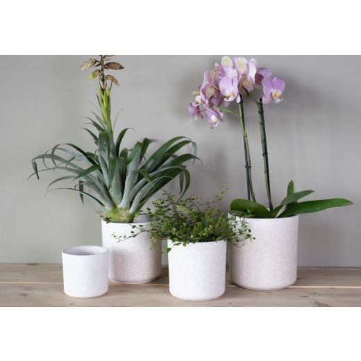 Cylinder Planter Ceramic off white h13 d13 