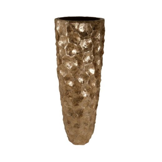 Honeycomb Planter gold h120 d40 