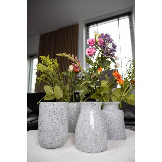 Essentials Emilia Granite Vase gris h20 d14 