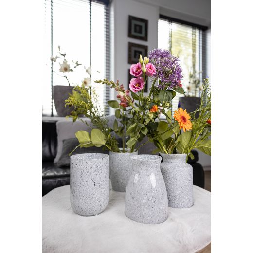 Essentials Hood Granite Vase grey h20 d14 