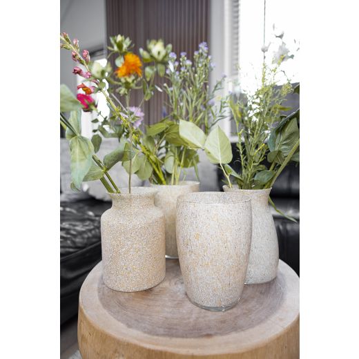 Essentials Emilia Granite Vase sable h20 d14 