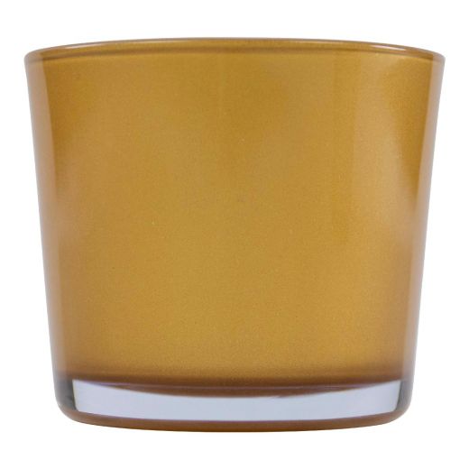 Conner Planter Glass metallic look gold h9 d10 