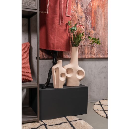 Bodil Cache-Pot en Céramique beige h30 d17,5 