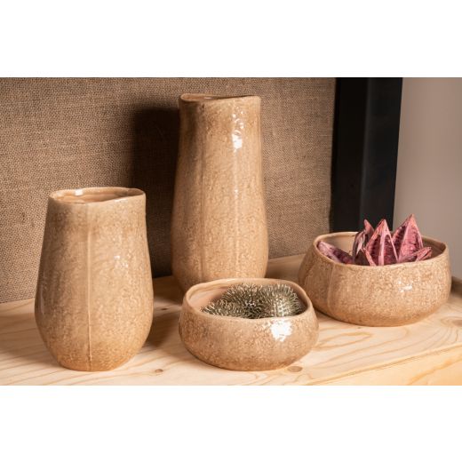 Speckle Planter Ceramic beige h20 d13,6 