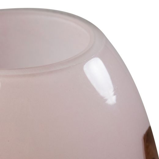 Sabie Vase shiny dots pink h28 d18cm