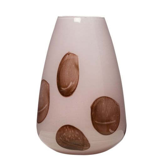 Sabie Vase shiny dots pink h30 d17cm