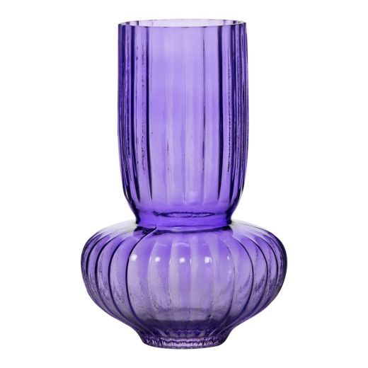 Shiraz Belly Vase purple h25 d16cm