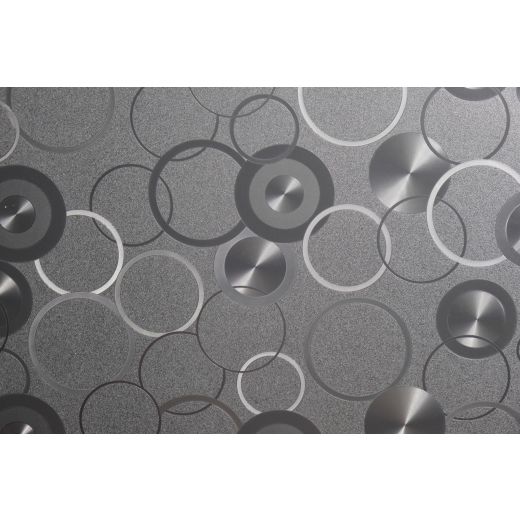 Circles Statische raamfolie Grosse Rolle Transparent 90cmx20mtr