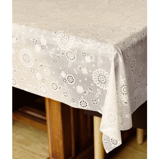 Chatelaine Sand Lace Tablecloth 140cm20mtr 