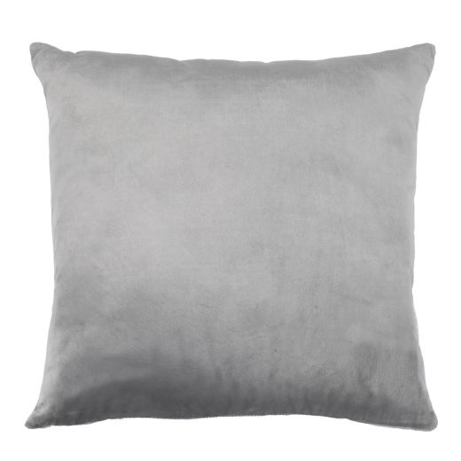 Cushion velvet l. grey & corduroy 45 x 45 cm