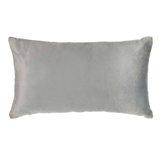 Cushion velvet l. grey & corduroy 30 x 50 cm