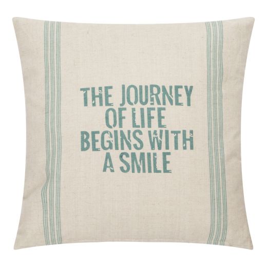 Journey of Life green Cushion 45 cm x 45 cm 