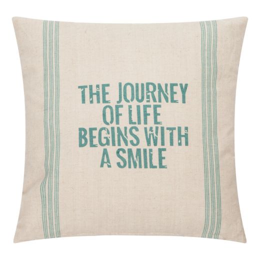 Journey of Life green Cushion 45 cm x 45 cm 