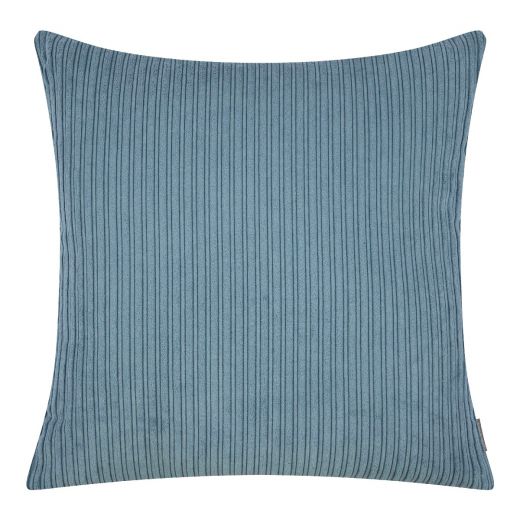 Duke Velvet Rib kussen ijs blauw 45x45cm 