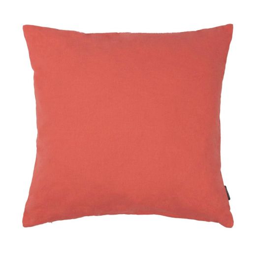 Flannel coral red Cushion 45 cm x 45 cm