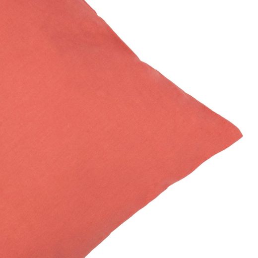 Flannel coral red Cushion 45 cm x 45 cm