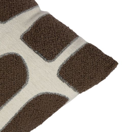 Doby Chenille Kissen taupe  45x45cm 