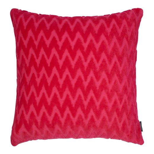 Cleo Kussen chevron roze 45x45cm