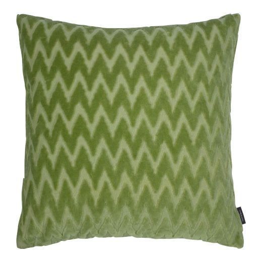 Cleo Kussen chevron groen 45x45cm