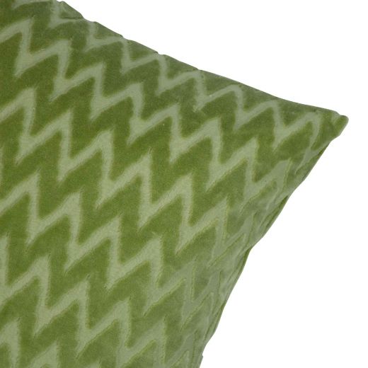 Cleo Kussen chevron groen 45x45cm