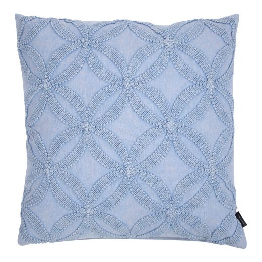 Annika Kussen stonewash blauw 45x45cm