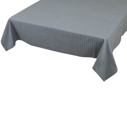 Pinstripe Tablecloth Textile green blue 140x300cm 