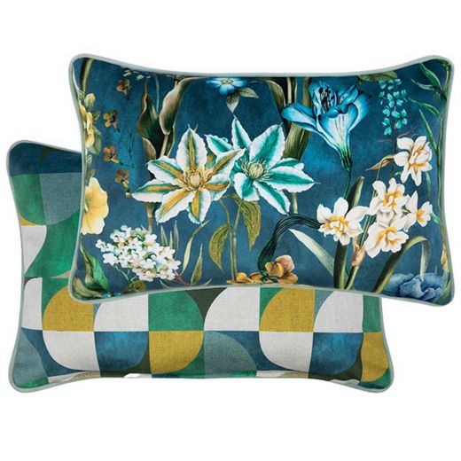 Bray coussin bleu 30x50 cm