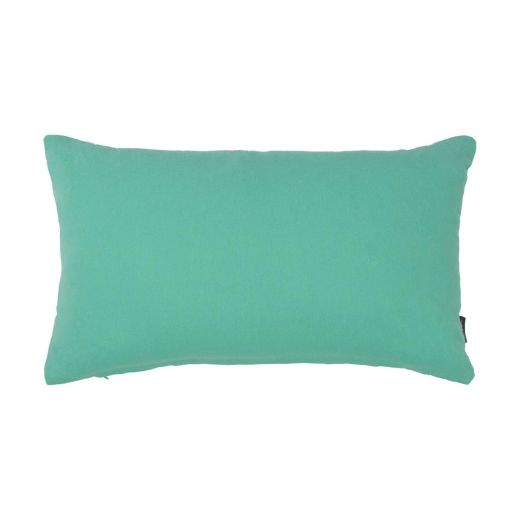 Flannel aqua green Cushion 30 x 50 cm