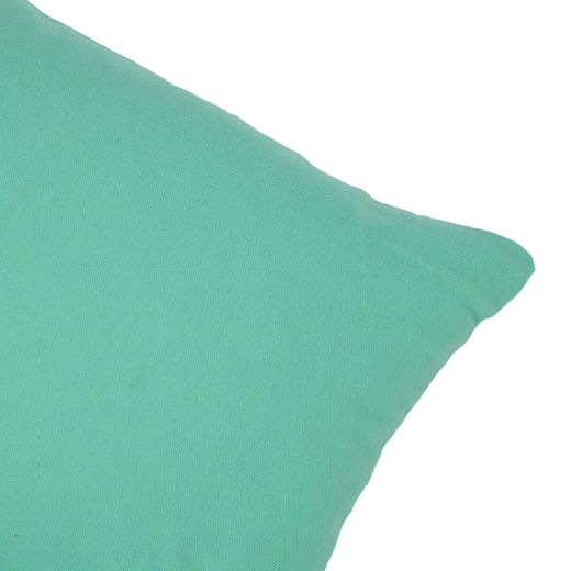 Flannel aqua green Cushion 30 x 50 cm