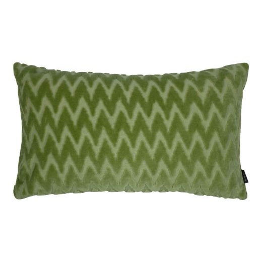 Cleo Kussen chevron groen 30x50cm