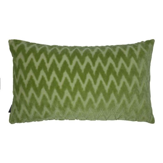 Cleo Kussen chevron groen 30x50cm