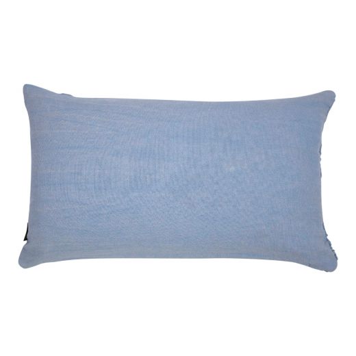 Annika Kussen stonewash blauw 30x50cm