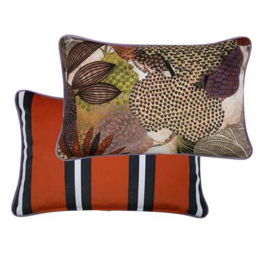 Lera coussin multi orange 30x50 cm