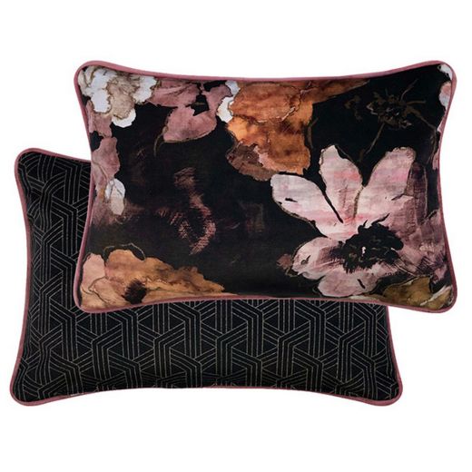 Joka coussin noir/rose 30x50 cm