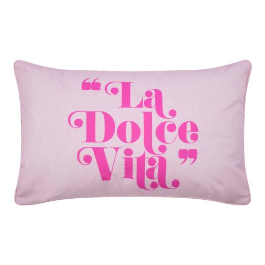 Dolce Vita Outdoor kussen roze  30 x 50 cm 