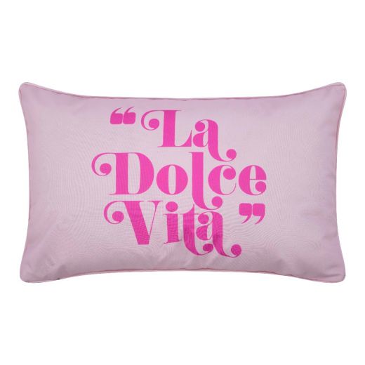 Dolce Vita Outdoor kussen roze  30 x 50 cm 