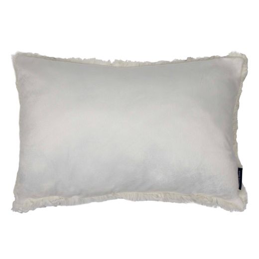 Feather coussin blanc casse 40x60cm