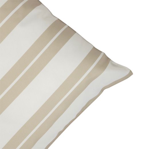 St. Raphael Stripe Outdoor kussen beige 60x60cm 