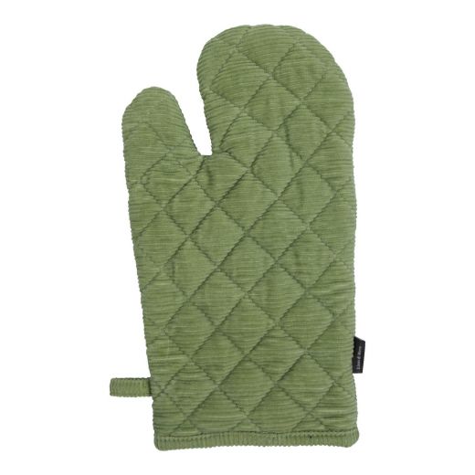 Corduroy ovenwant groen 18x33cm