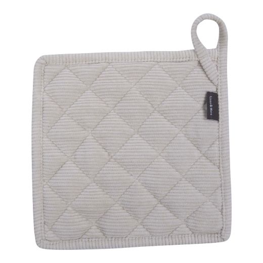 Corduroy pannenlap beige 20x20cm