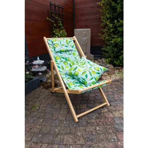 Sorrento outdoor Strandstuhl gruen  58x128 cm