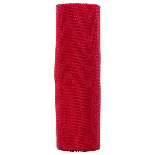 Jute Linen Tafelband rood 30cmx3mtr (box of 12) 