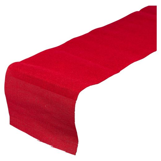 Jute Linen Tafelband rood 30cmx3mtr (box of 12) 