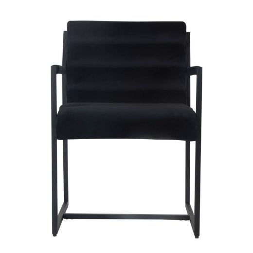 Dining room chair Design chair Velvet Tony - Velvet Black