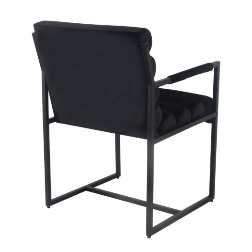 Dining room chair Design chair Velvet Tony - Velvet Black