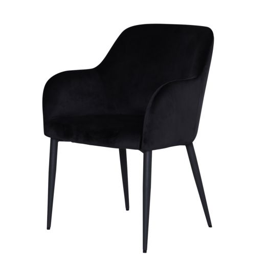 Dining room chair Velvet Ted - Velvet Black