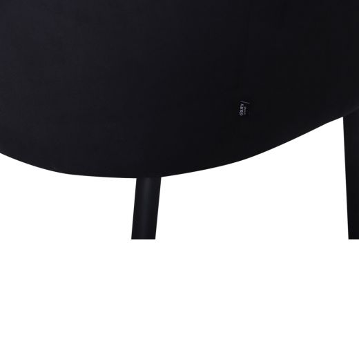 Dining room chair Velvet Ted - Velvet Black