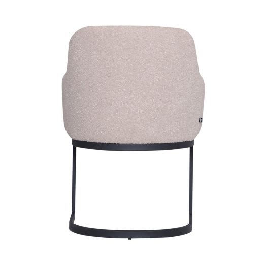 Dining room chair Swinger Bouclé and Velvet Ted - Beige