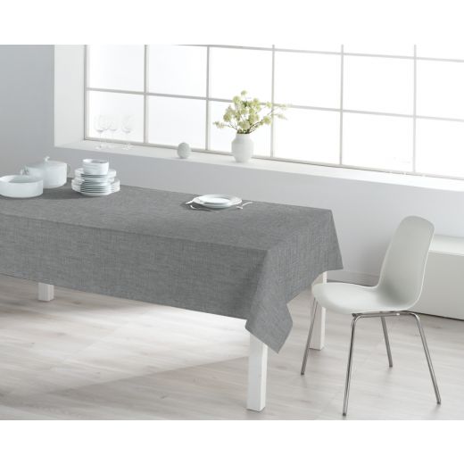 Nappe Victoria Lin Enduit Gris Clair 140cmx20mtr