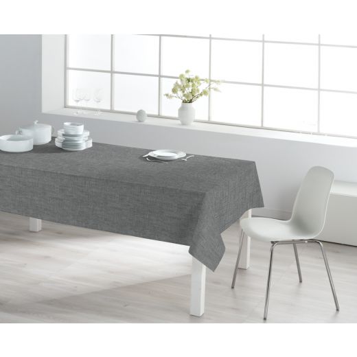 Nappe Victoria Lin Enduit Gris Clair 140cmx20mtr